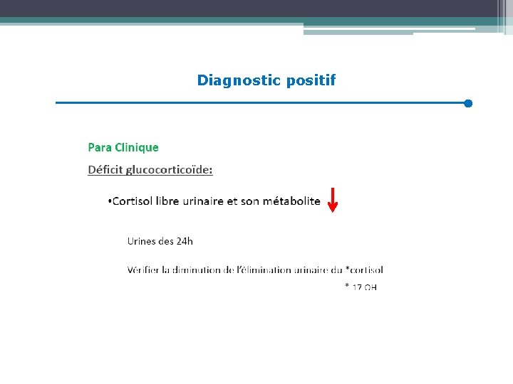 Diagnostic positif 