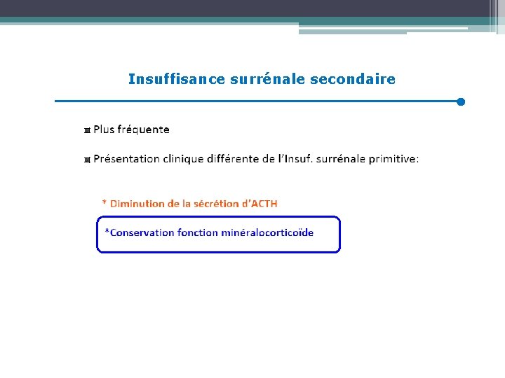 Insuffisance surrénale secondaire 