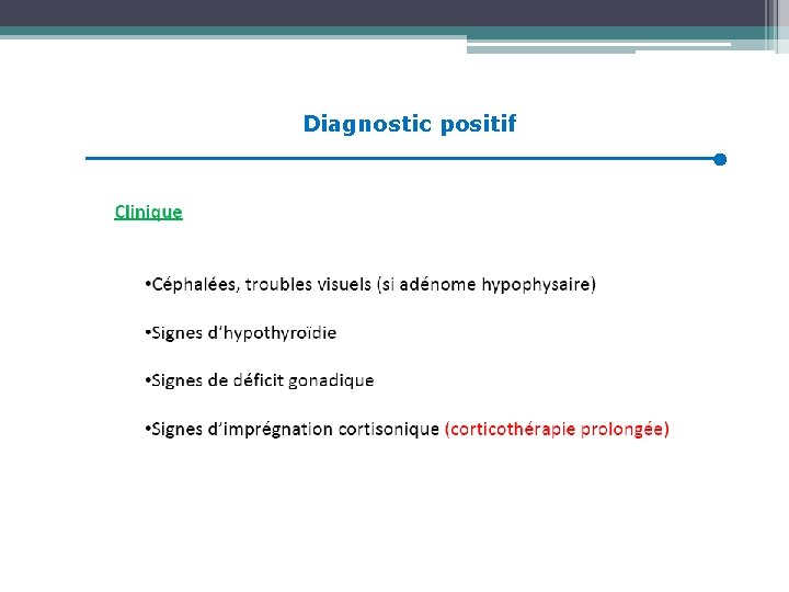 Diagnostic positif 