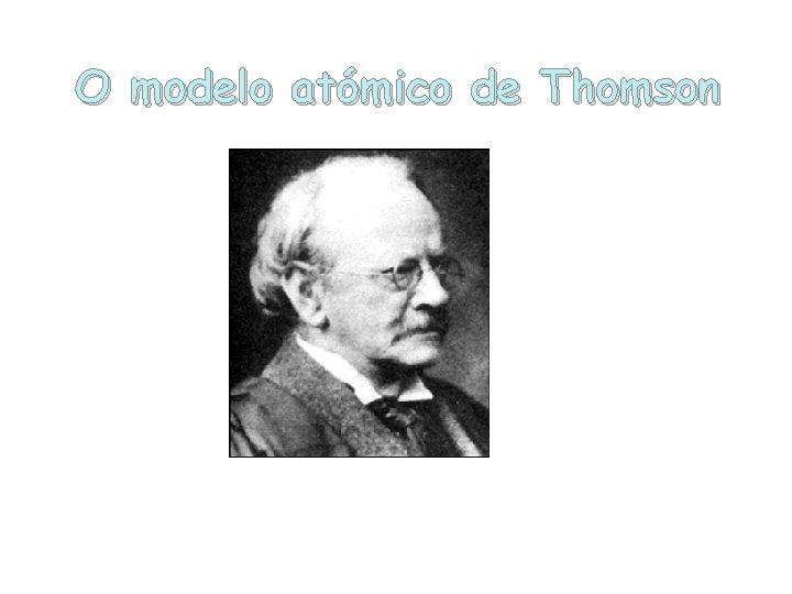 O modelo atómico de Thomson 