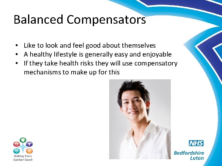 Balanced Compensators • Like to look and feel good about themselves • A healthy