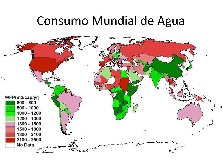 Consumo Mundial de Agua 