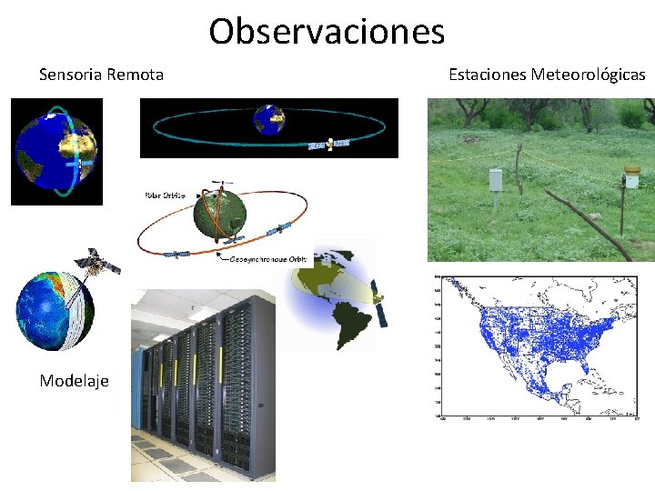 Observaciones Sensoria Remota Modelaje Estaciones Meteorológicas 