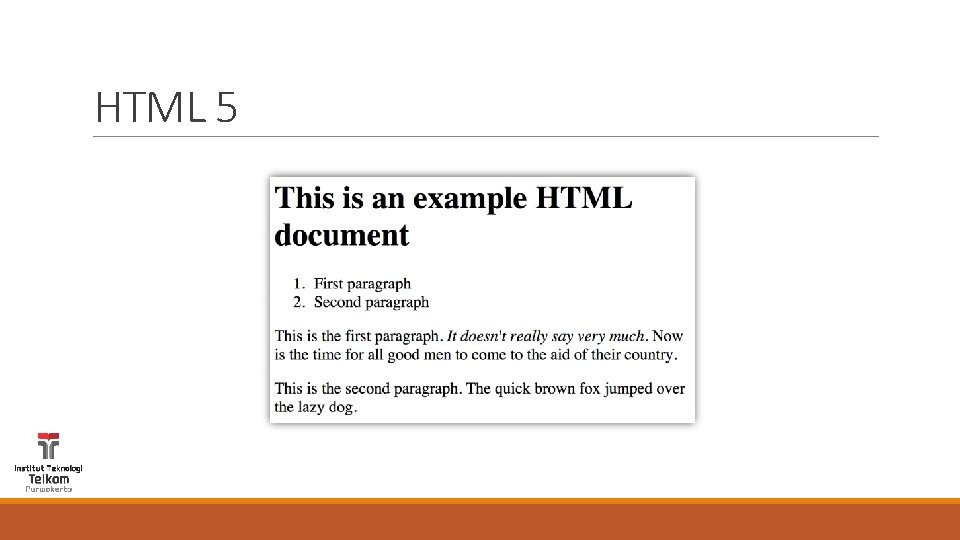 HTML 5 