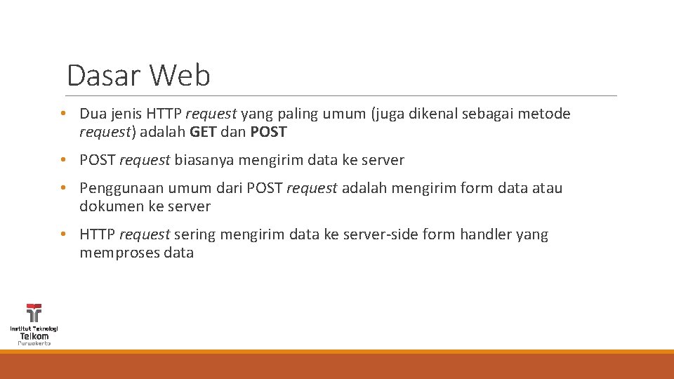 Dasar Web • Dua jenis HTTP request yang paling umum (juga dikenal sebagai metode
