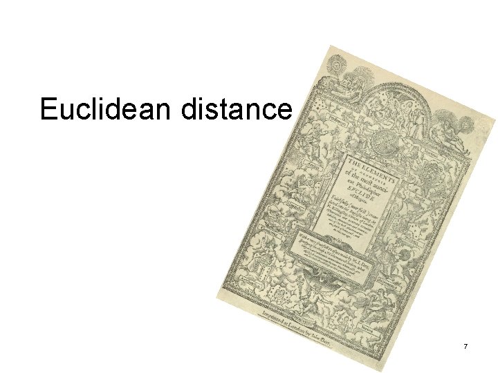 Euclidean distance 7 