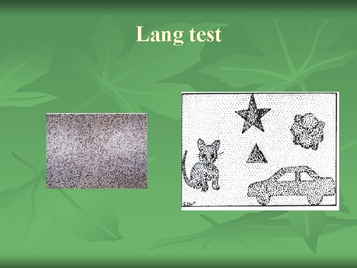 Lang test 