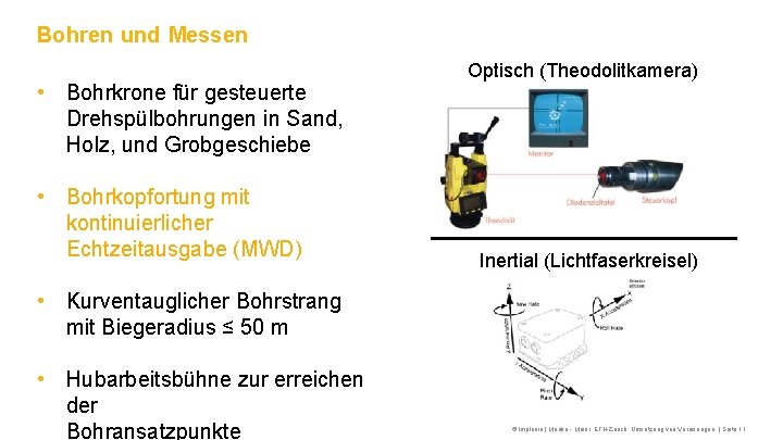 Bohren und Messen • Bohrkrone für gesteuerte Drehspülbohrungen in Sand, Holz, und Grobgeschiebe •