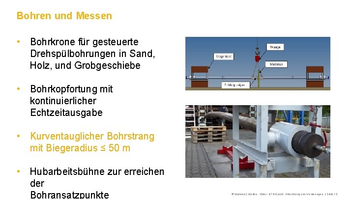 Bohren und Messen • Bohrkrone für gesteuerte Drehspülbohrungen in Sand, Holz, und Grobgeschiebe •