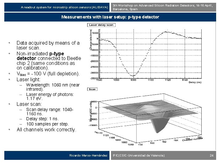 A readout system for microstrip silicon sensors (ALIBAVA) 3 th Workshop on Advanced Silicon