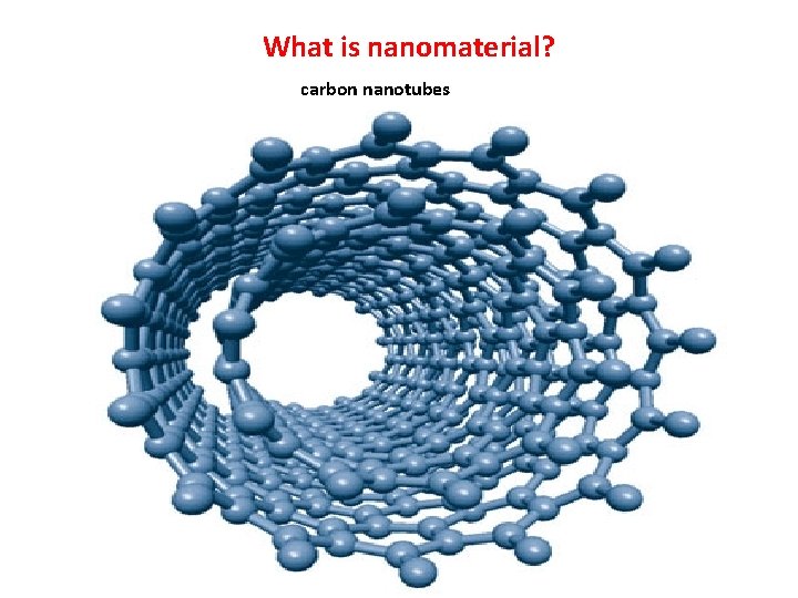 What is nanomaterial? carbon nanotubes 