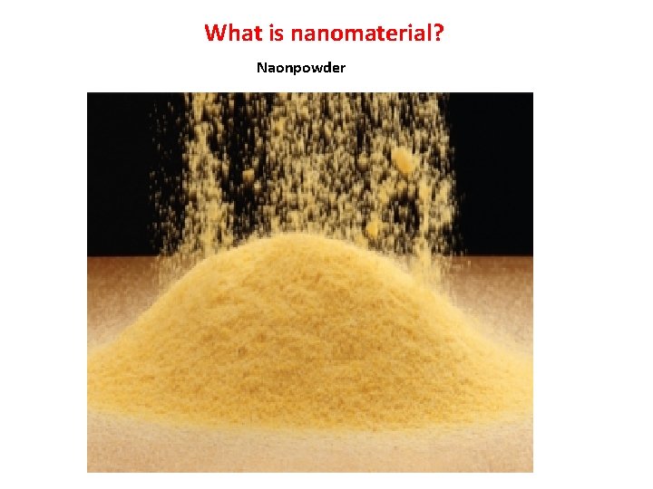 What is nanomaterial? Naonpowder 