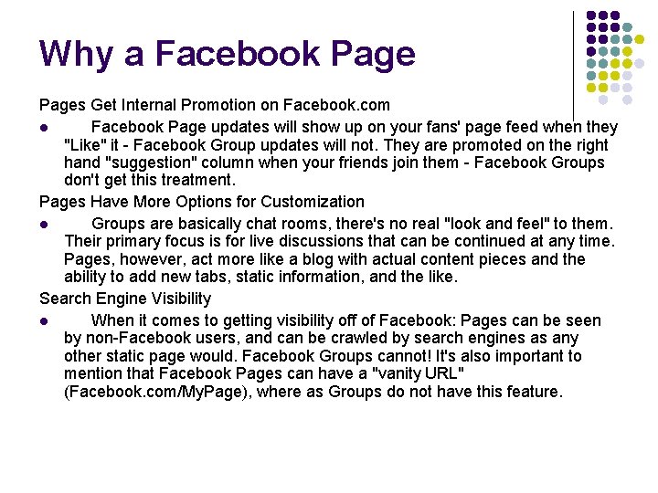Why a Facebook Pages Get Internal Promotion on Facebook. com l Facebook Page updates