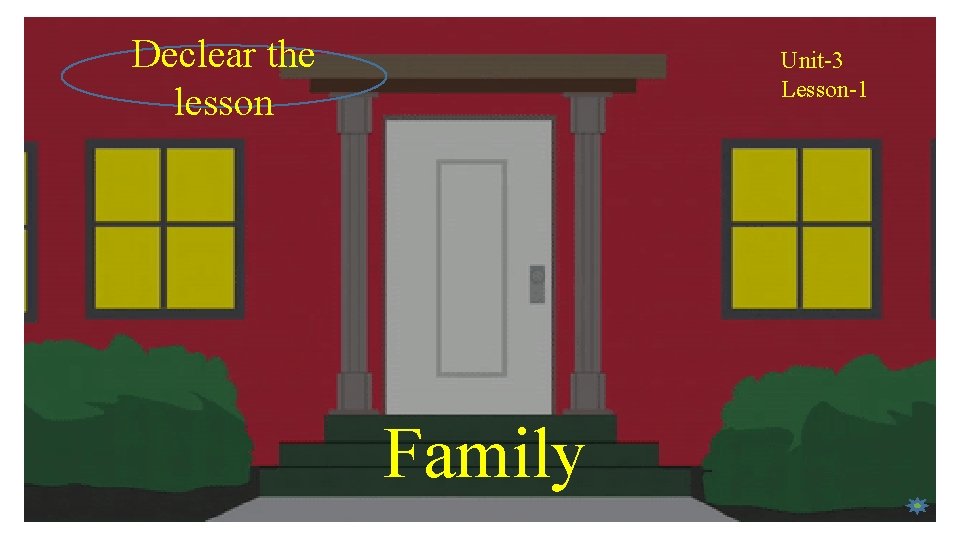 Declear the lesson Unit-3 Lesson-1 Family 