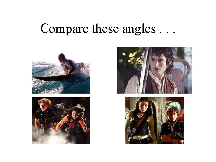 Compare these angles. . . 