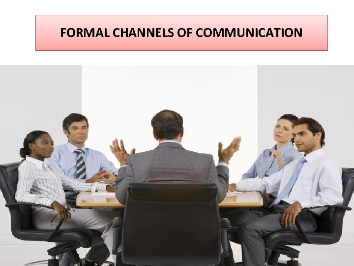 FORMAL CHANNELS OF COMMUNICATION 