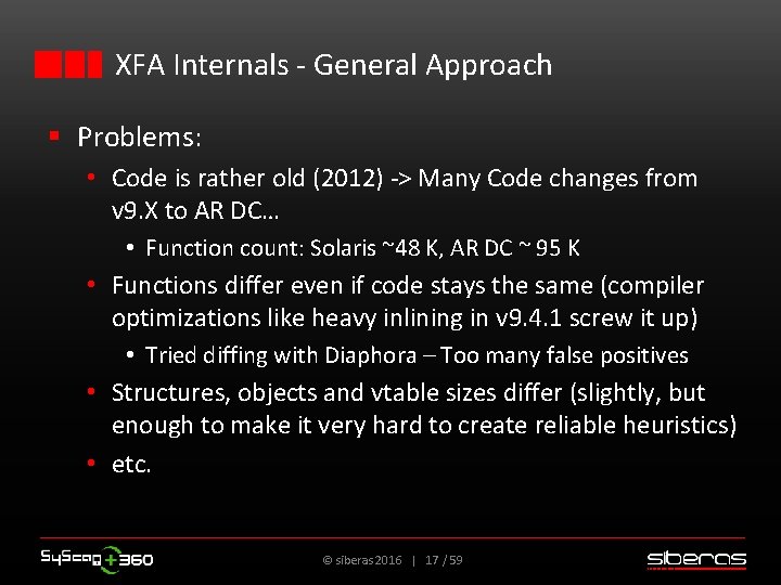 XFA Internals - General Approach § Problems: • Code is rather old (2012) ->