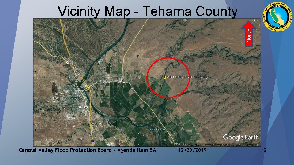 North Vicinity Map - Tehama County Central Valley Flood Protection Board - Agenda Item