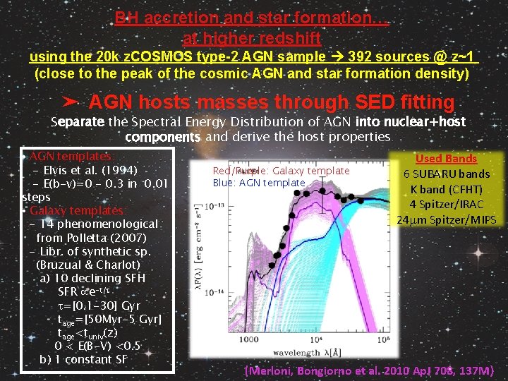 BH accretion and star formation… at higher redshift using the 20 k z. COSMOS
