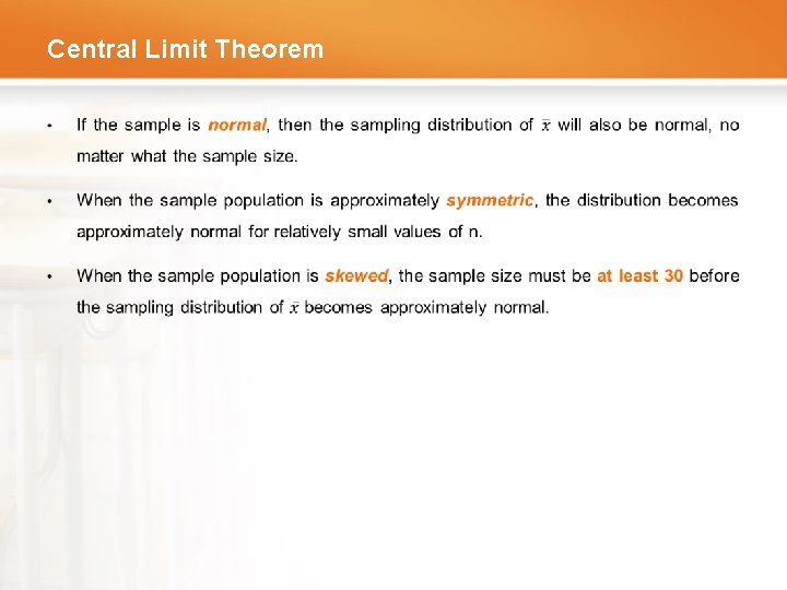 Central Limit Theorem • 