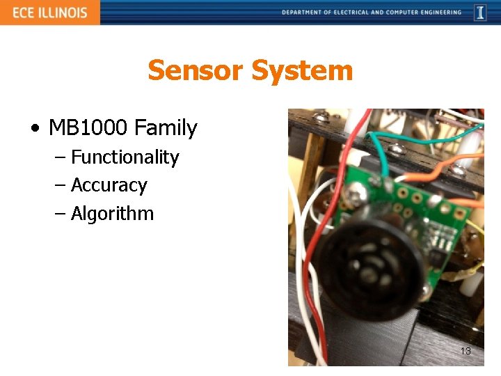 Sensor System • MB 1000 Family – Functionality – Accuracy – Algorithm 13 