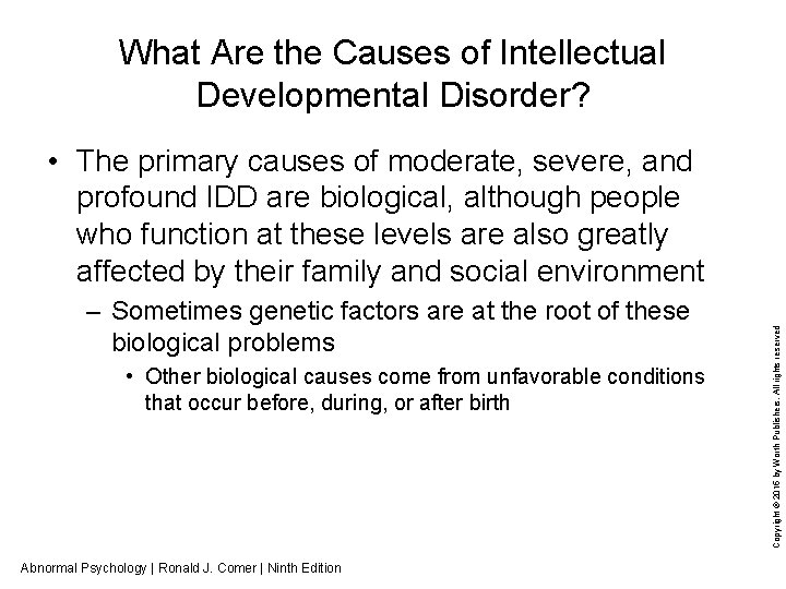 What Are the Causes of Intellectual Developmental Disorder? – Sometimes genetic factors are at