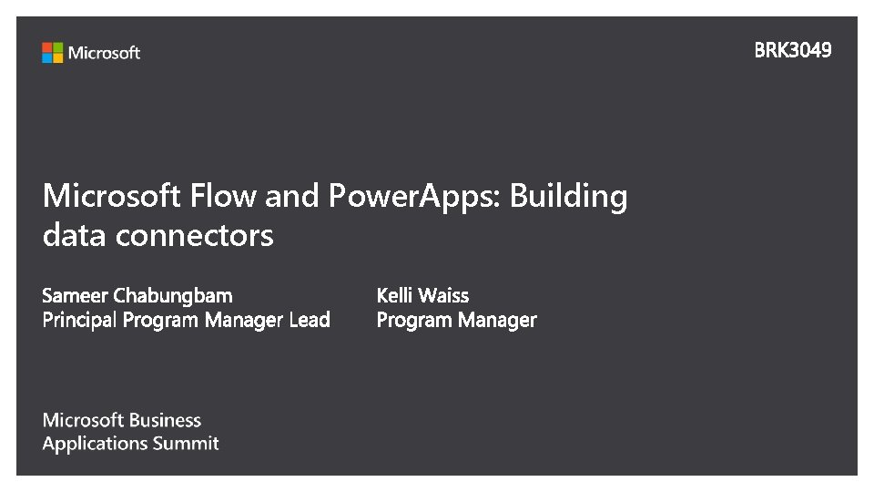 Microsoft Flow and Power. Apps: Building data connectors 