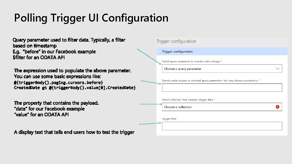 Polling Trigger UI Configuration 