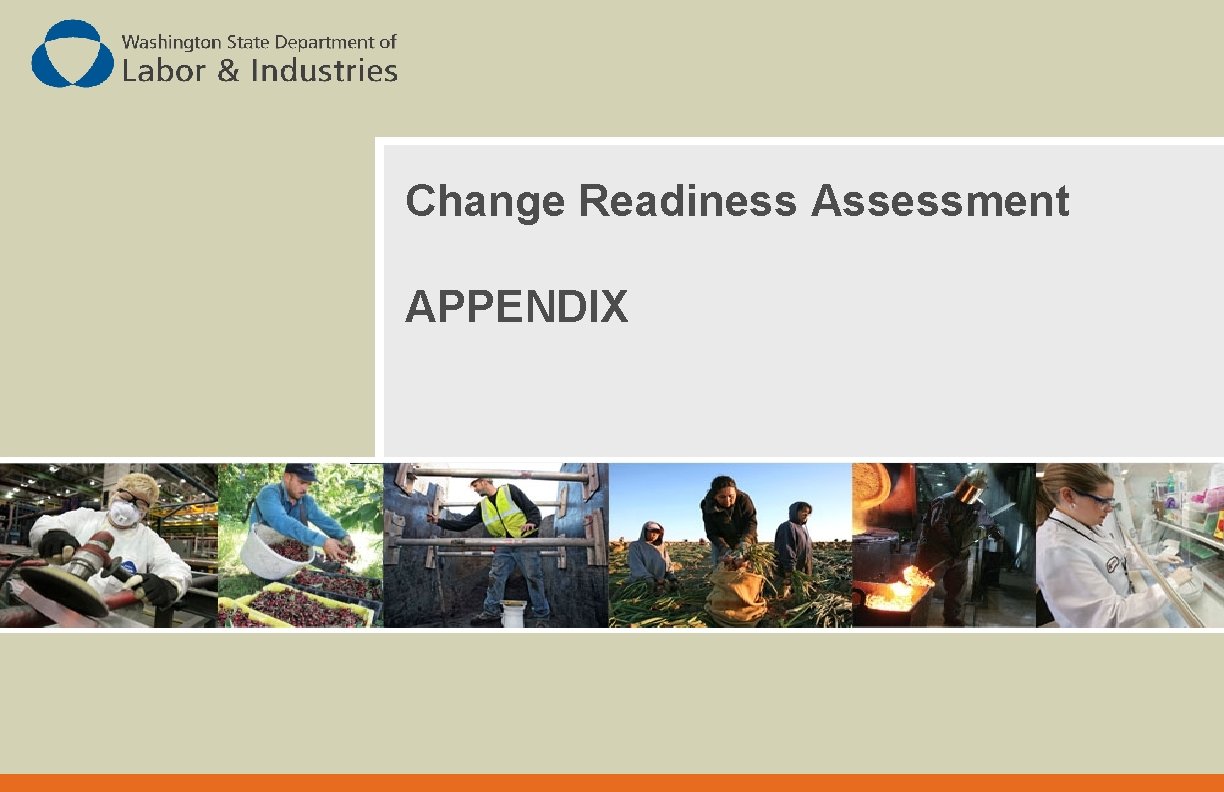 Change Readiness Assessment APPENDIX 