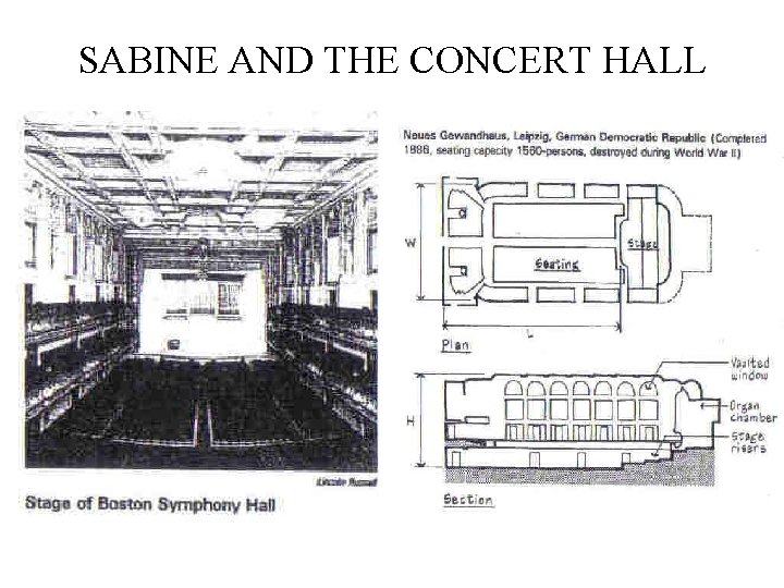 SABINE AND THE CONCERT HALL 