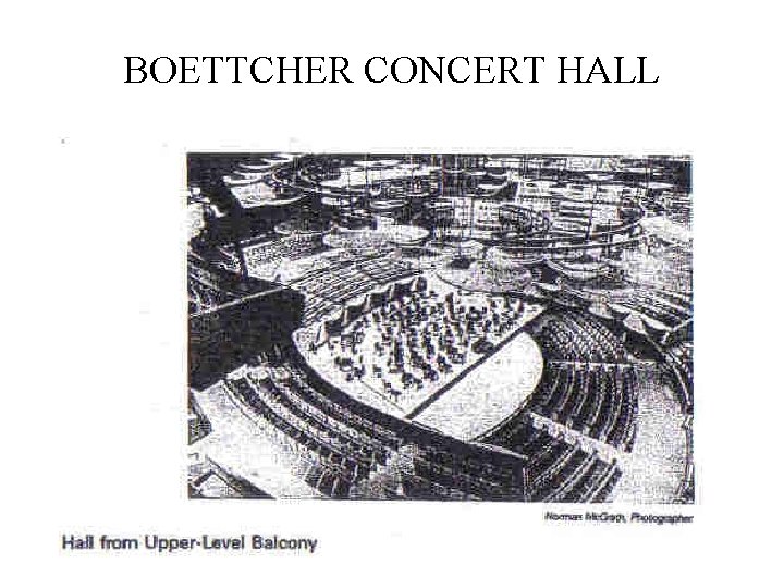 BOETTCHER CONCERT HALL 