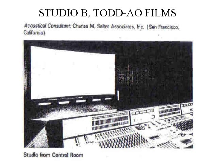 STUDIO B, TODD-AO FILMS 