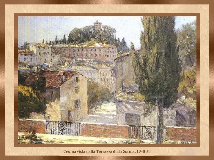 Cetona vista dalla Terrazza della Scuola, 1940 -50 