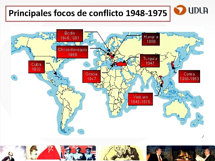 Principales focos de conflicto 1948 -1975 