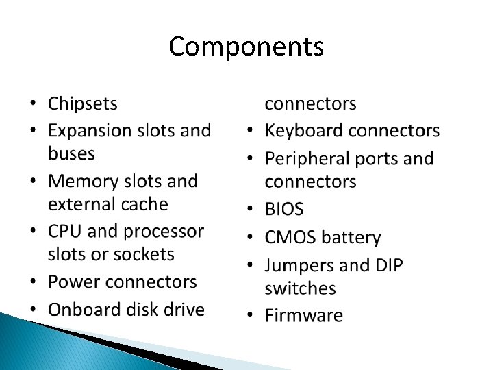 Components 