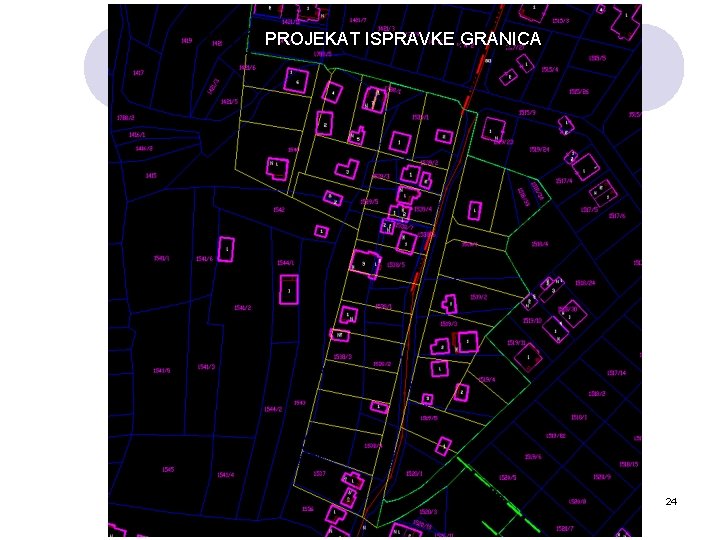 PROJEKAT ISPRAVKE GRANICA Projekat ispravke granica 24 