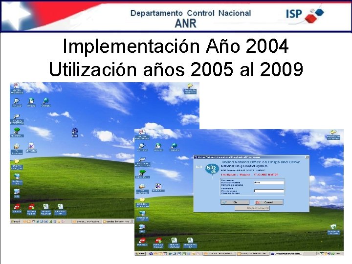 Implementación Año 2004 Utilización años 2005 al 2009 