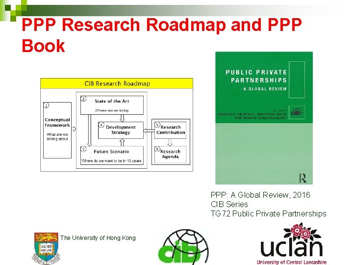 PPP Research Roadmap and PPP Book PPP: A Global Review, 2016 CIB Series TG