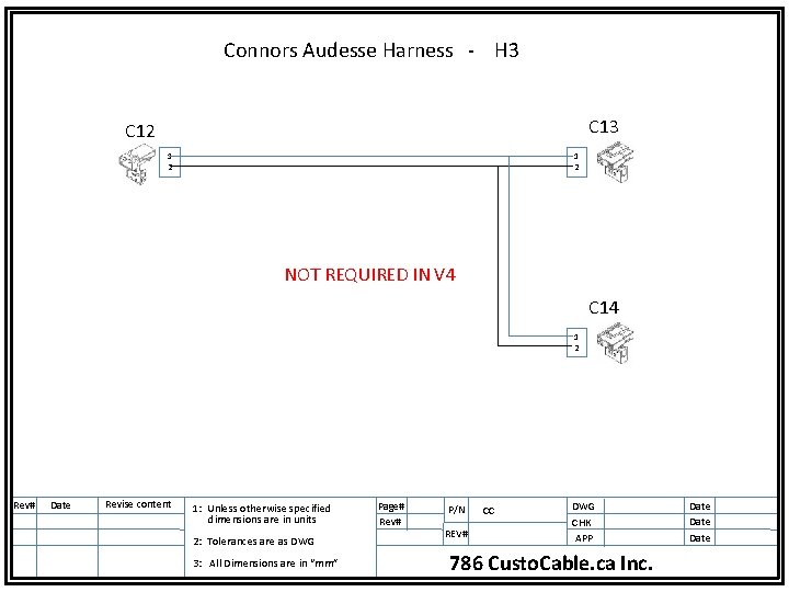 Connors Audesse Harness - H 3 C 12 1 2 NOT REQUIRED IN V