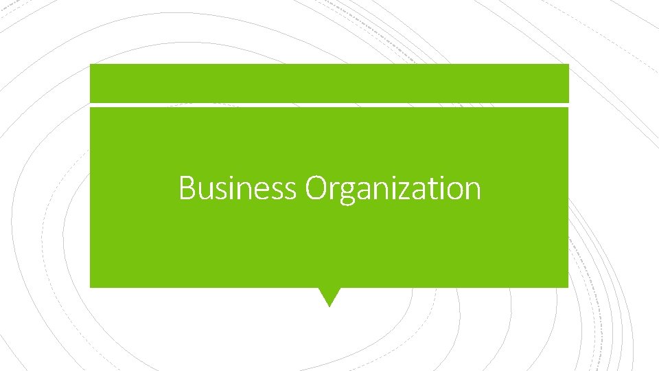 Business Organization 