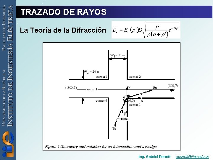 TRAZADO DE RAYOS La Teoría de la Difracción Ing. Gabriel Perrett gperrett@fing. edu. uy