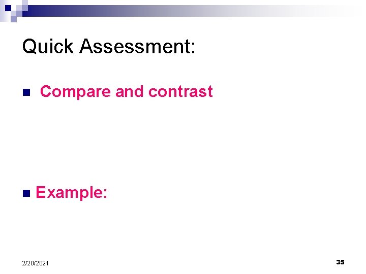 Quick Assessment: Compare and contrast each Environmental Interaction pictures between the LDC and the