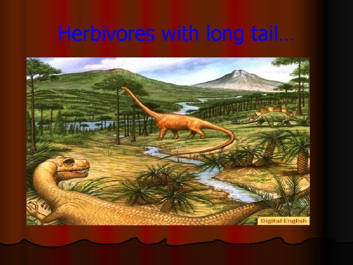 Herbivores with long tail… 