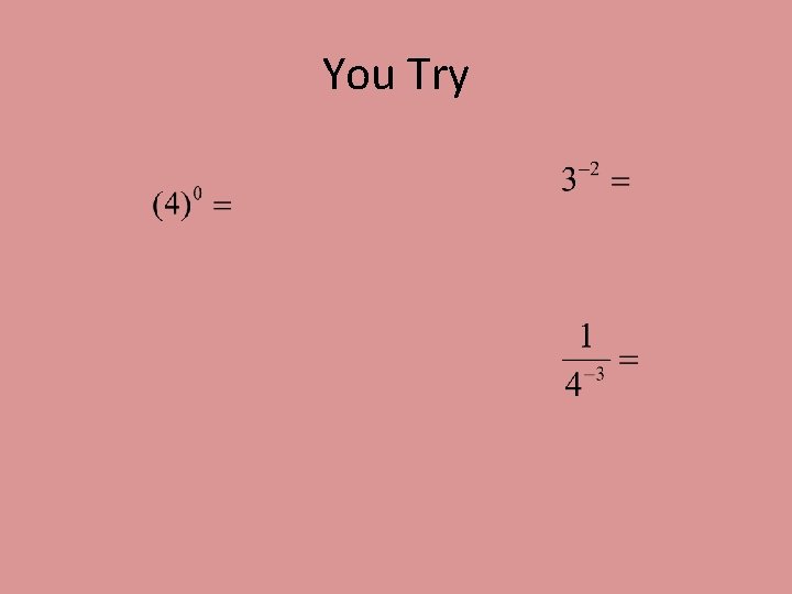 You Try 