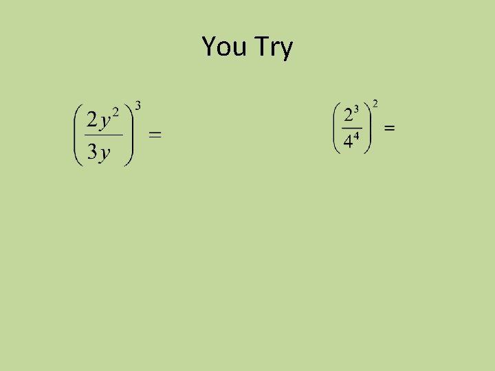 You Try 