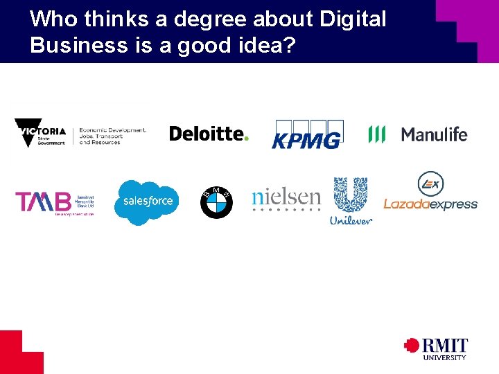 Who thinks a degree about Digital Business is a good idea? 