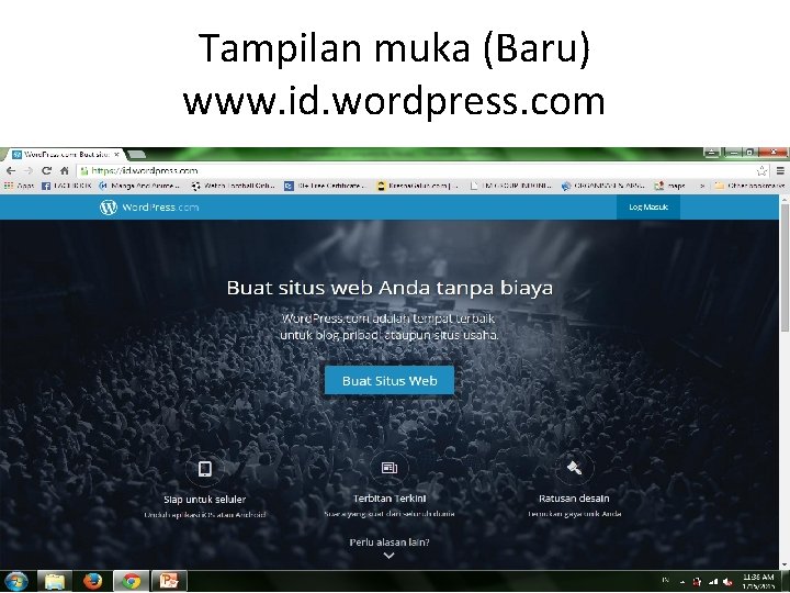 Tampilan muka (Baru) www. id. wordpress. com by budi murtiyasa ums 2008 10 