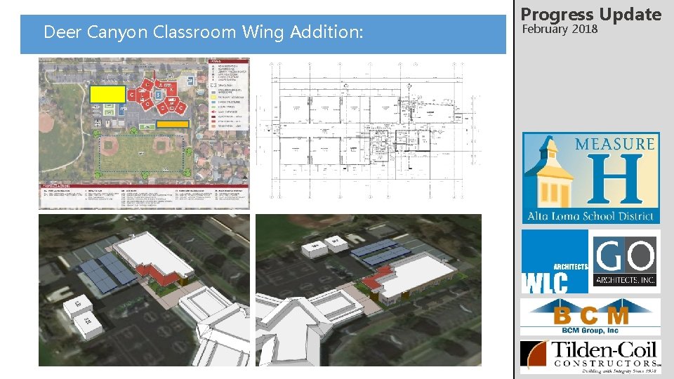 Deer Canyon Classroom Wing Addition: Progress Update February 2018 