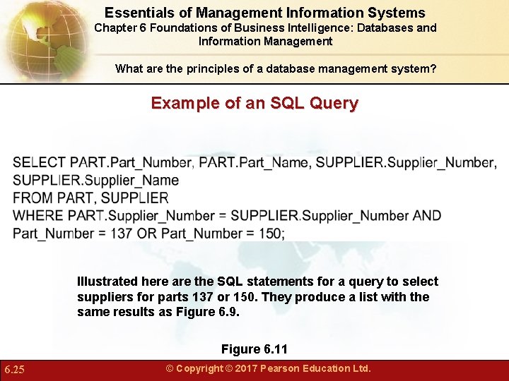 Essentials of Management Information Systems Chapter 6 Foundations of Business Intelligence: Databases and Information