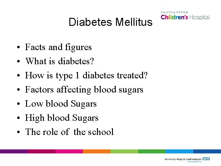 Diabetes Mellitus • • Facts and figures What is diabetes? How is type 1